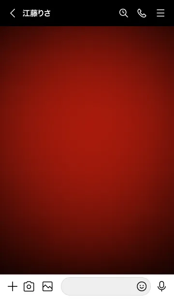 [LINE着せ替え] Apple Red Neon Theme V.12 (JP)の画像3