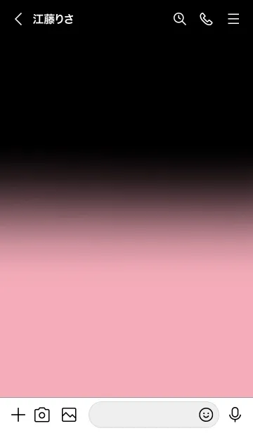 [LINE着せ替え] Black & Pastel Pink Theme Vr.12 (JP)の画像3