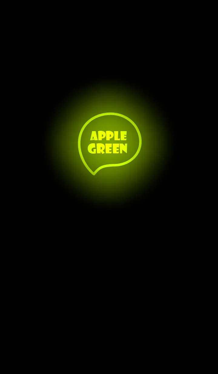 [LINE着せ替え] Apple Green Neon Theme V.12 (JP)の画像1