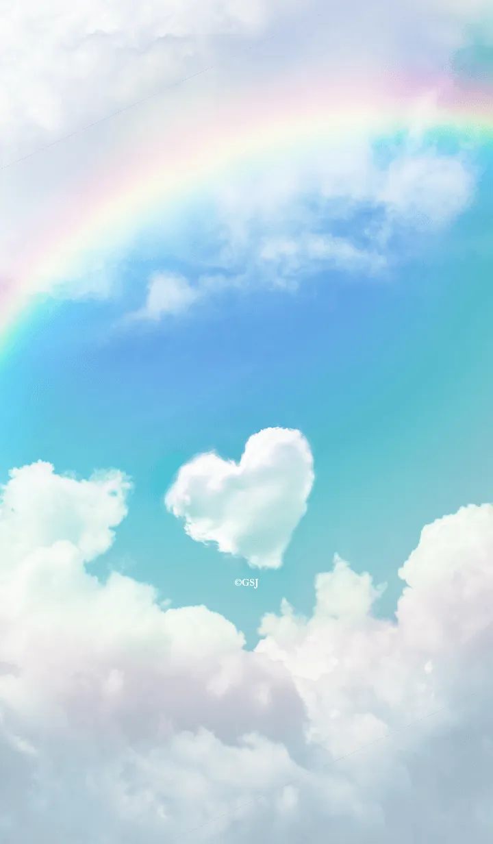 [LINE着せ替え] 幸せを呼ぶ♪美しい虹と青空の画像1