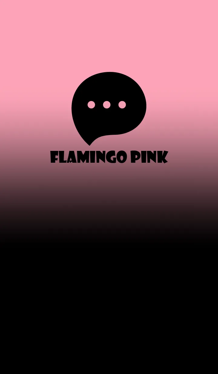 [LINE着せ替え] Black & Flamingo Pink Theme V2 (JP)の画像1