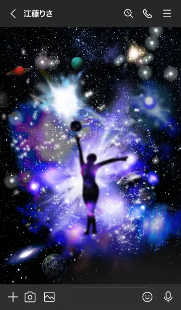 [LINE着せ替え] 新体操 宇宙 Space Gymnastics2の画像3