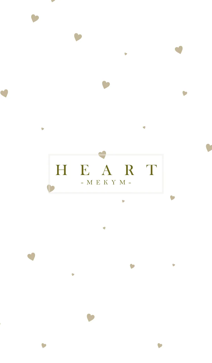 HEART Beige-MEKYM 22のLINE着せ替え