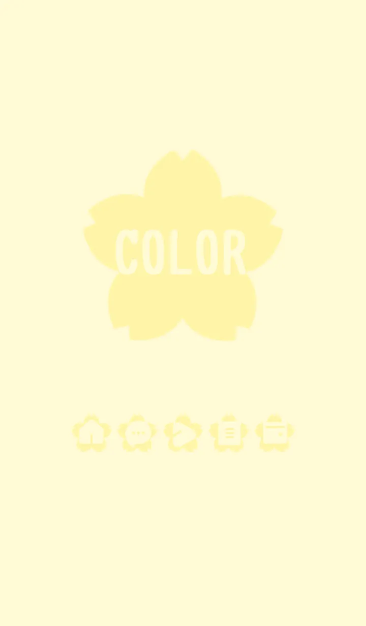 [LINE着せ替え] yellow color E05の画像1