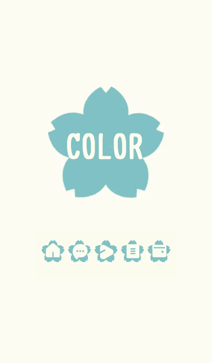 [LINE着せ替え] green color E07の画像1