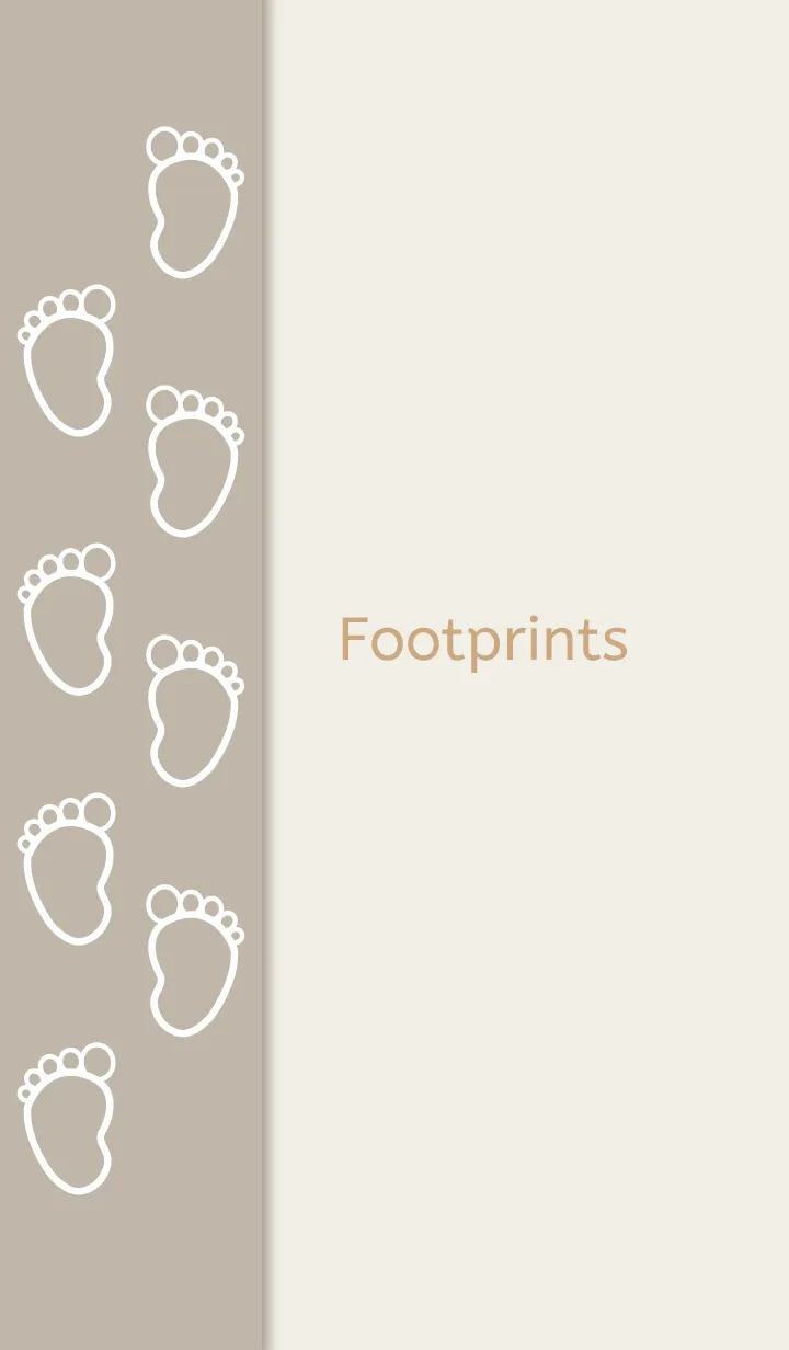 [LINE着せ替え] Foot prints.の画像1