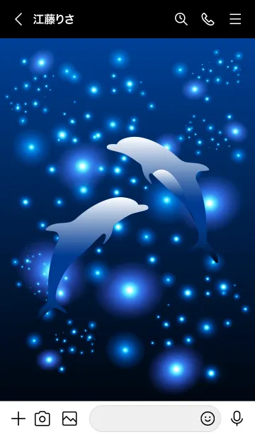 [LINE着せ替え] dolphin and Blue light.の画像3