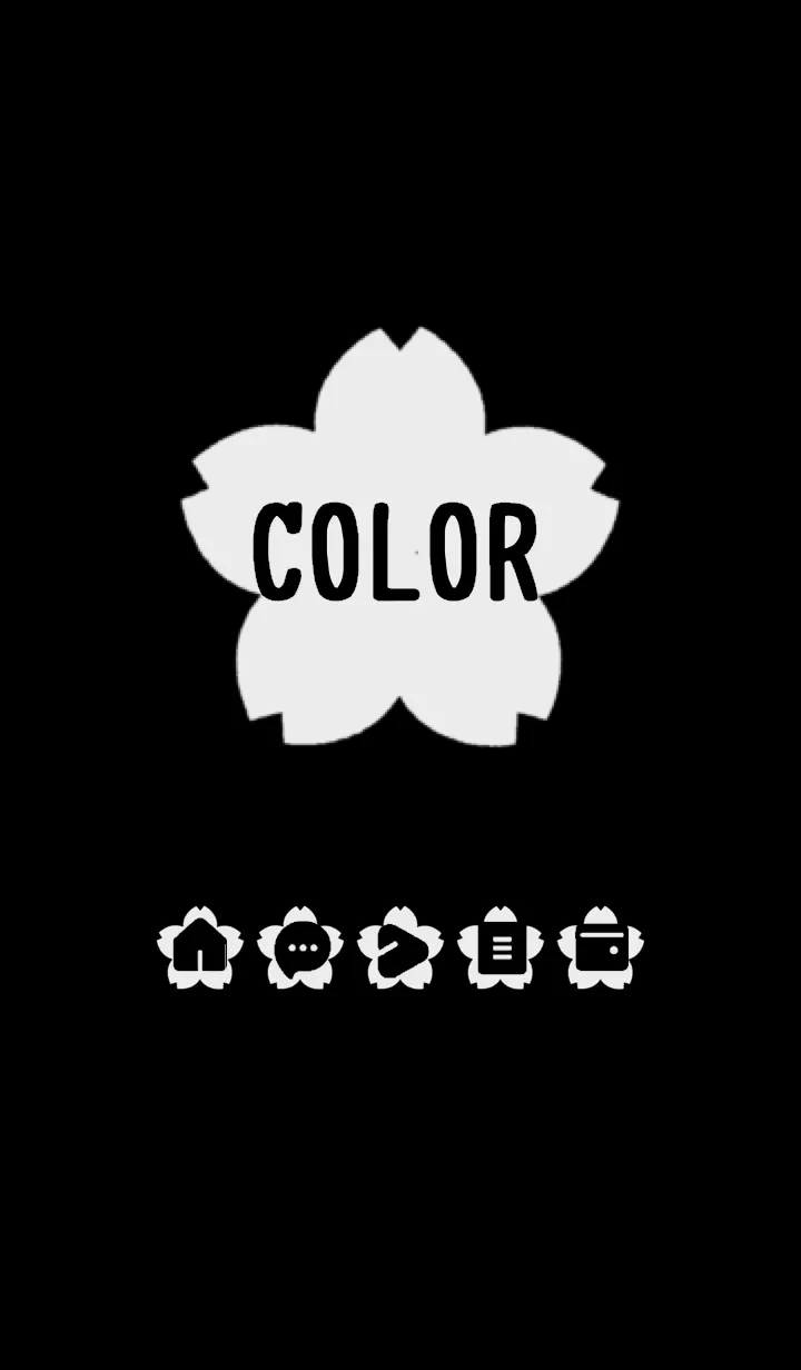 [LINE着せ替え] bw color E05の画像1