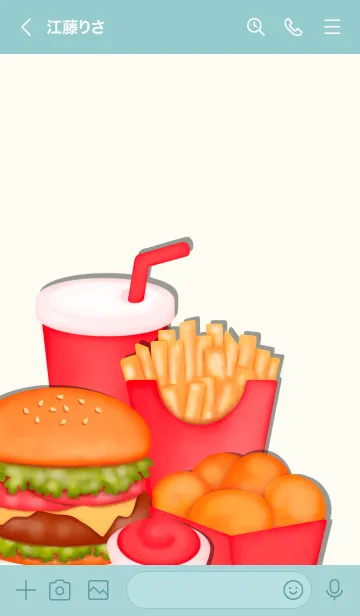 [LINE着せ替え] My fast food set 4の画像3