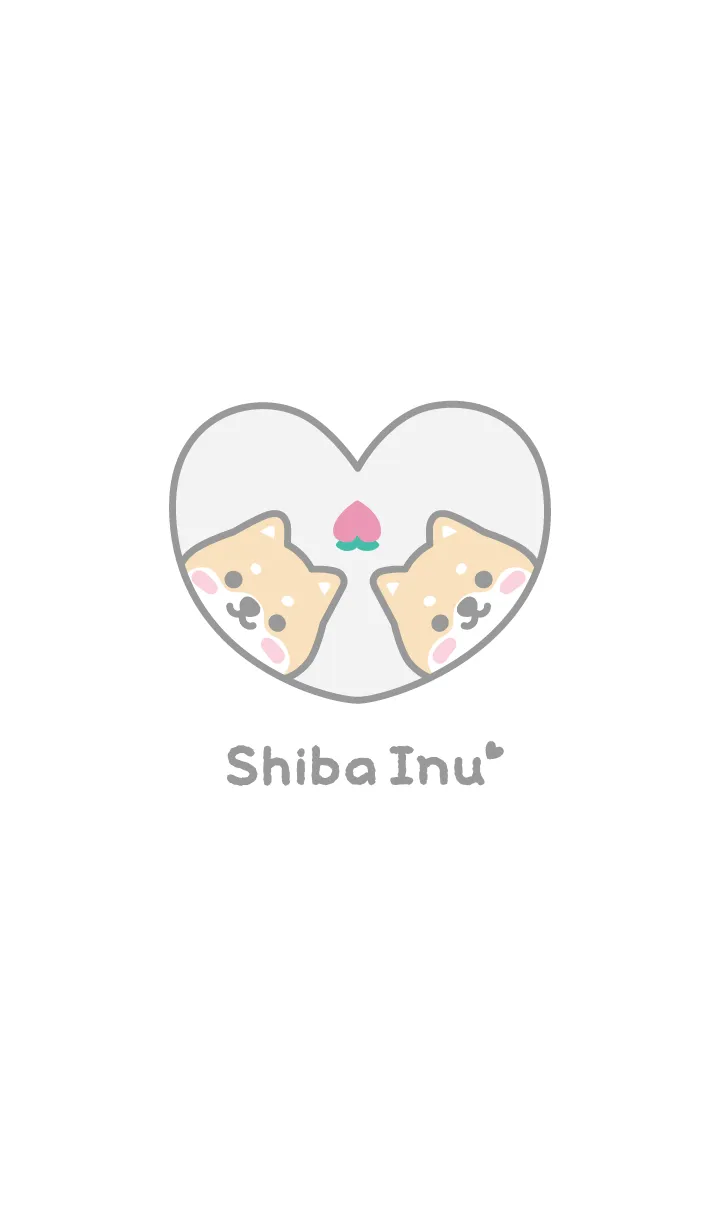 柴犬もも[ホワイト]の着せ替えメイン画像