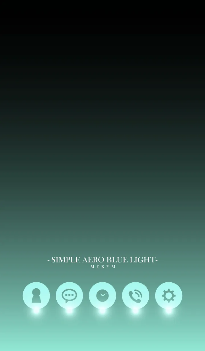 [LINE着せ替え] - SIMPLE AERO BLUE LIGHT -の画像1