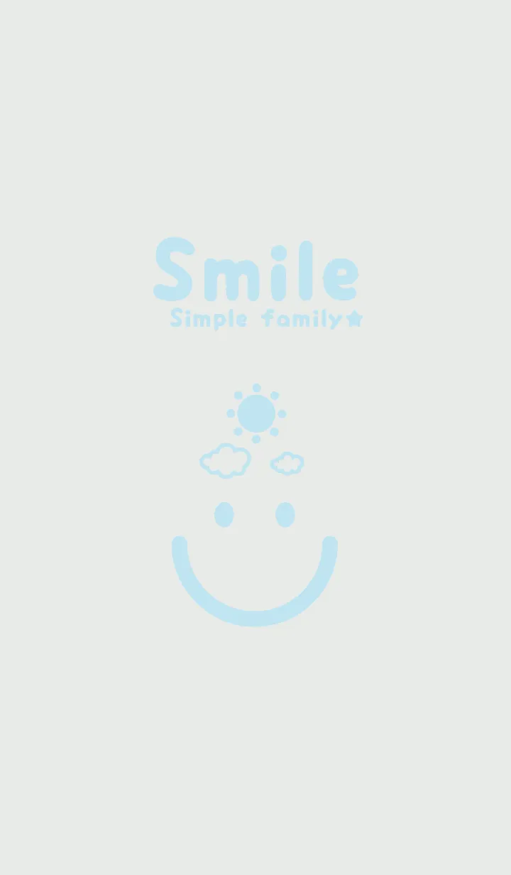 [LINE着せ替え] スマイル＆SUN フロスティグレイの画像1