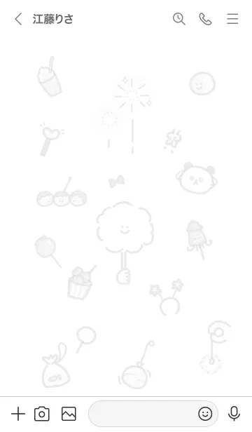 [LINE着せ替え] 夏祭りアイコン3★グレー01_1の画像3