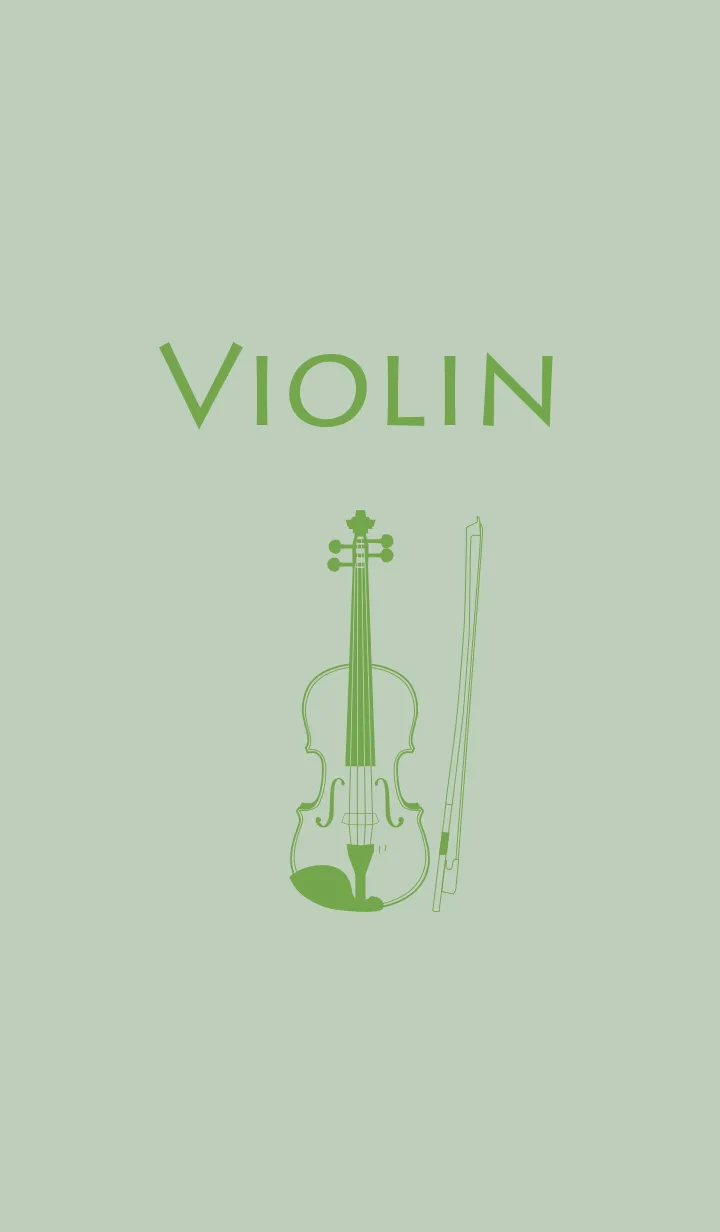 [LINE着せ替え] バイオリン 裏葉色の画像1