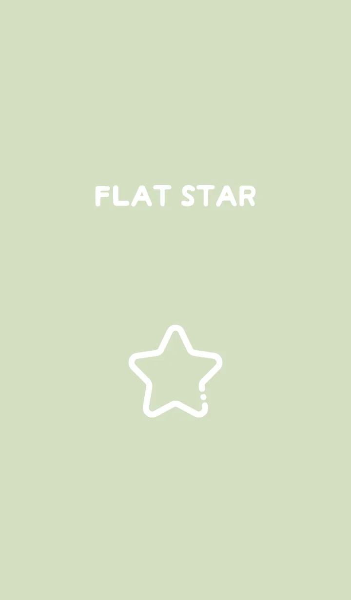 [LINE着せ替え] FLAT STAR / Celadonの画像1