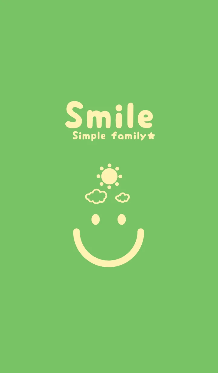 [LINE着せ替え] スマイル＆SUN Deep peep greenの画像1