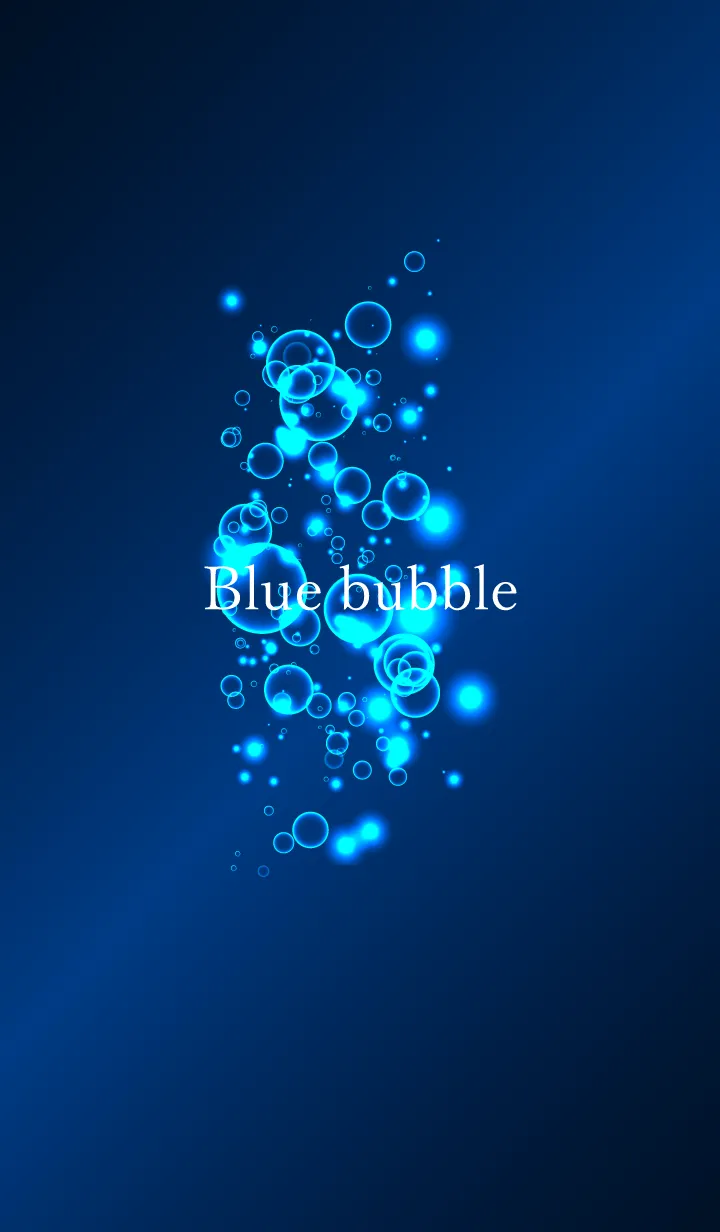 [LINE着せ替え] Blue bubble.の画像1