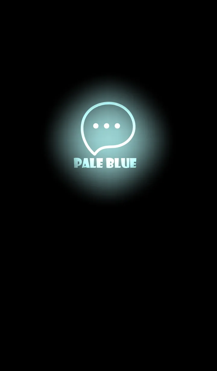 [LINE着せ替え] Pale Blue  Neon Theme V2 (JP)の画像1