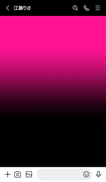 [LINE着せ替え] Black & Deep Pink Theme V2 (JP)の画像3