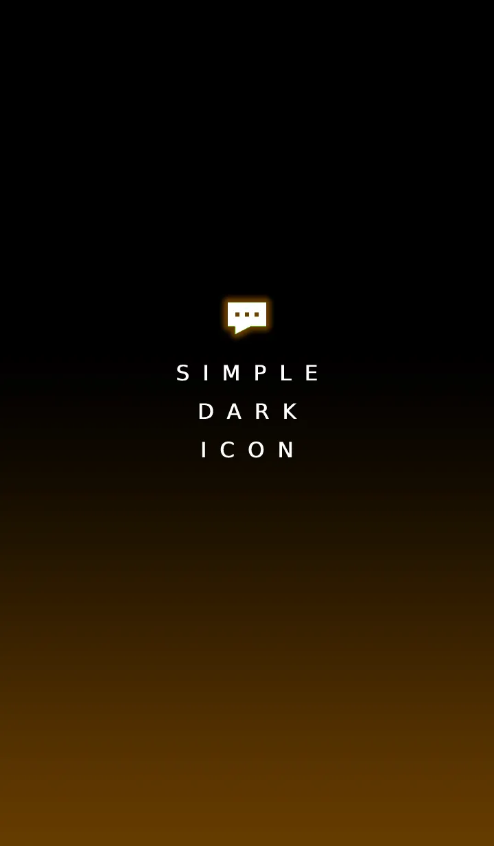 [LINE着せ替え] シンプル ダーク アイコン 4の画像1