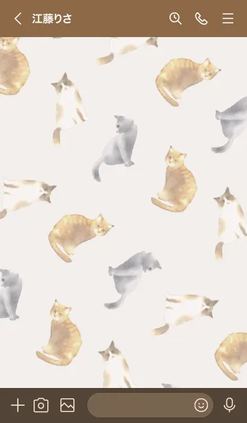 [LINE着せ替え] 猫に囲まれているだけで幸せ♪3の画像3