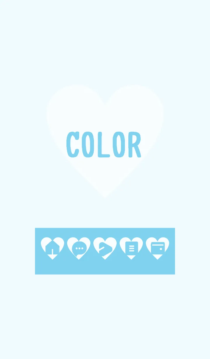 [LINE着せ替え] blue color F03の画像1