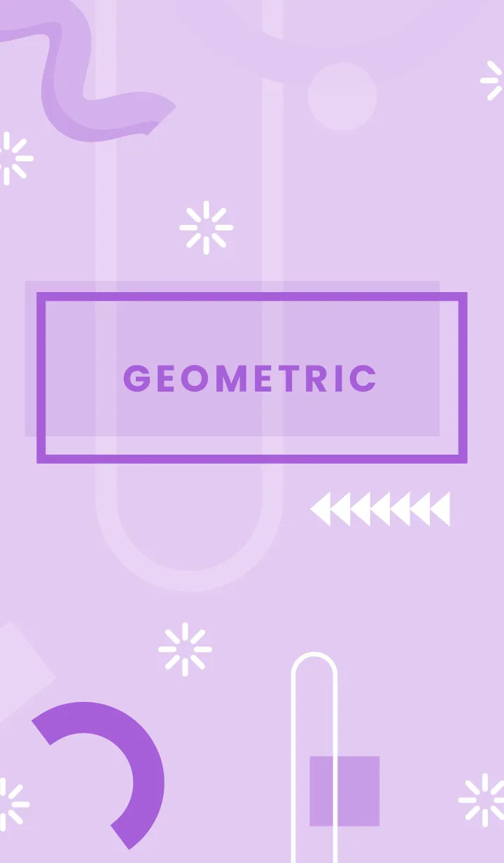 [LINE着せ替え] Flat Geometric French Lilacの画像1