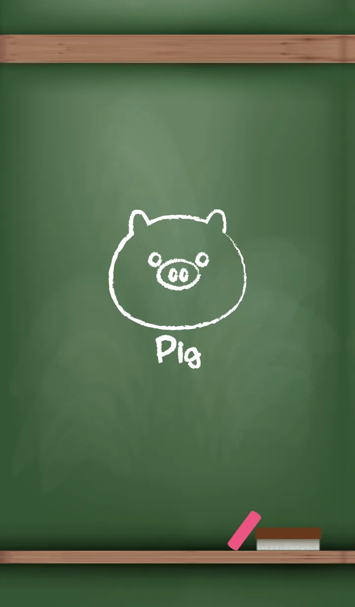 [LINE着せ替え] blackboard Pig 15の画像1