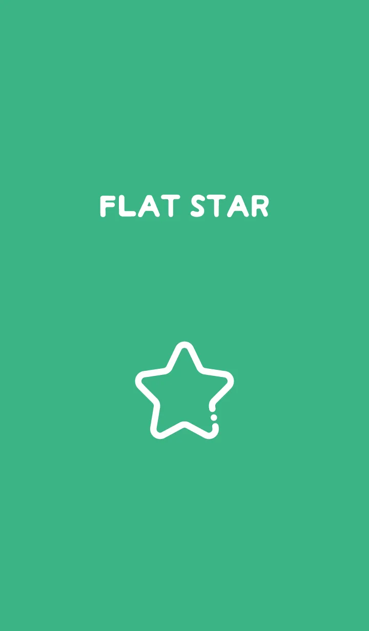 [LINE着せ替え] FLAT STAR / Cobalt Greenの画像1