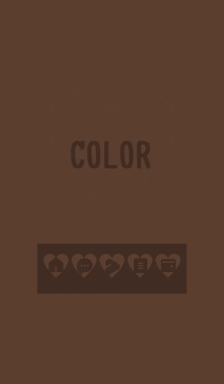 [LINE着せ替え] brown color F01の画像1