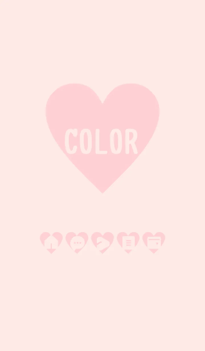 [LINE着せ替え] pink color F02の画像1