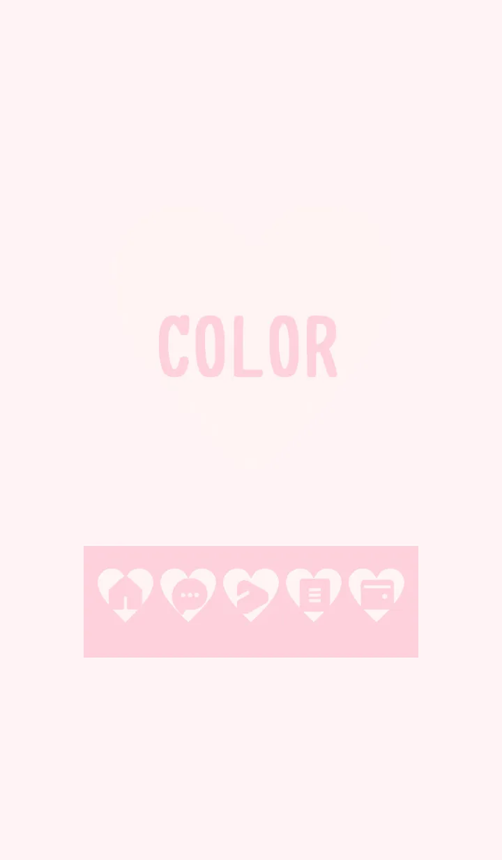 [LINE着せ替え] pink color F03の画像1
