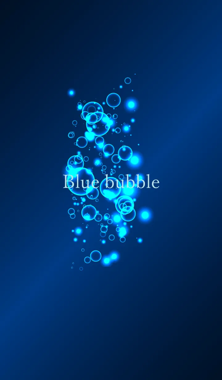 [LINE着せ替え] Blue bubble 2の画像1