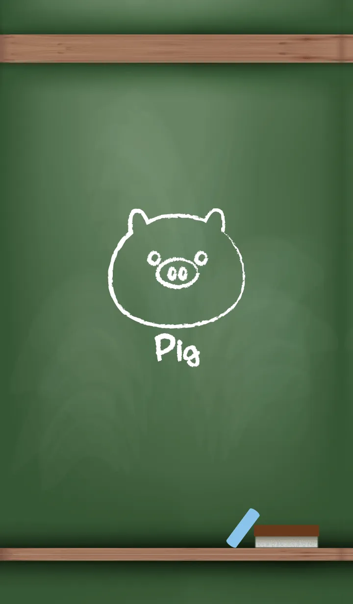 [LINE着せ替え] blackboard Pig 16の画像1