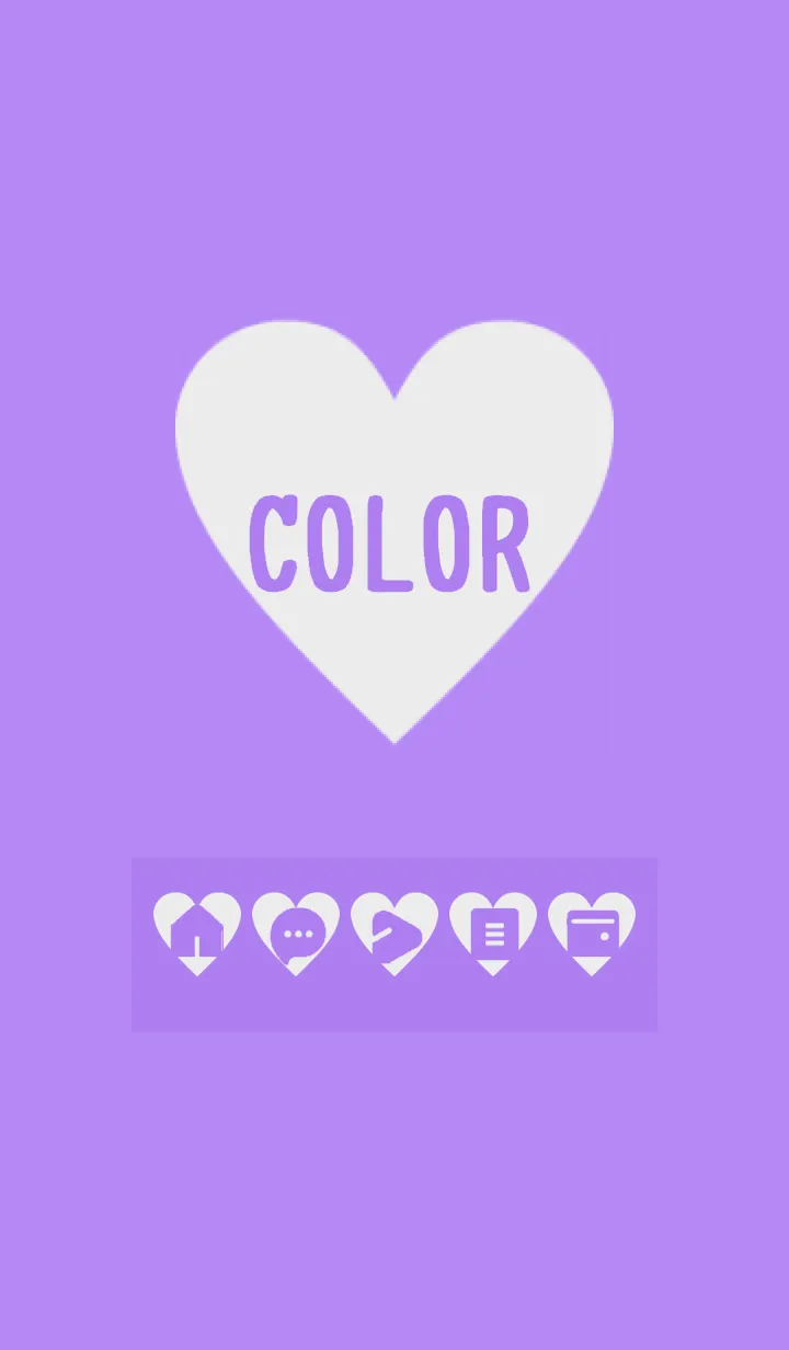 [LINE着せ替え] purple color F01の画像1