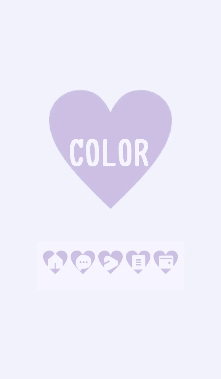 [LINE着せ替え] purple color F04の画像1