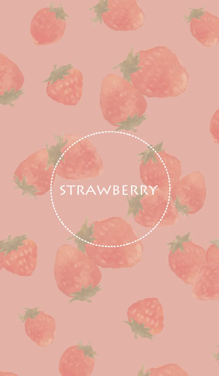 [LINE着せ替え] strawberry くすみピンクの画像1