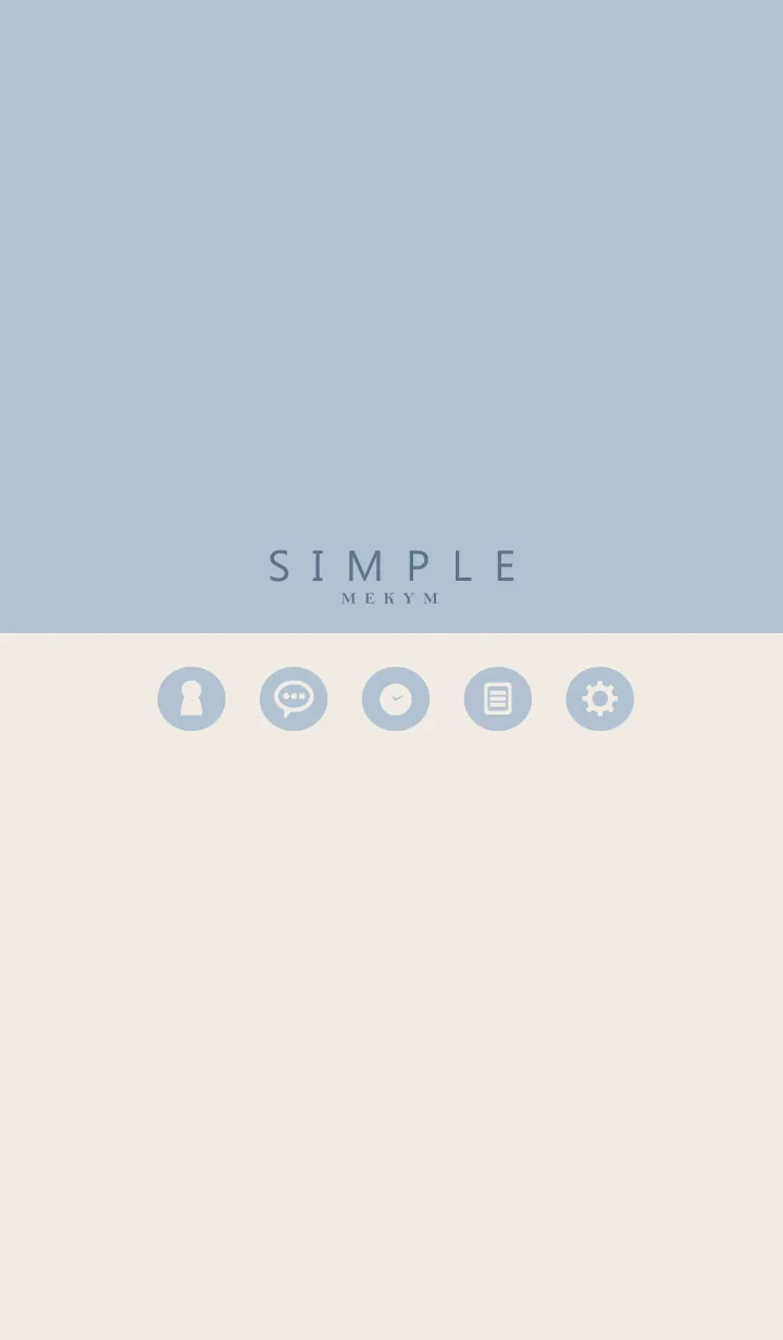 [LINE着せ替え] SIMPLE ICON BLUE.MEKYM 10の画像1