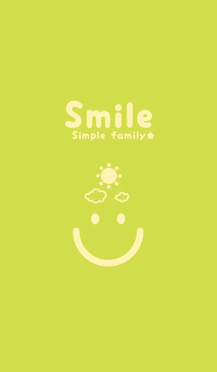 [LINE着せ替え] スマイル＆SUN レタスグリーンの画像1