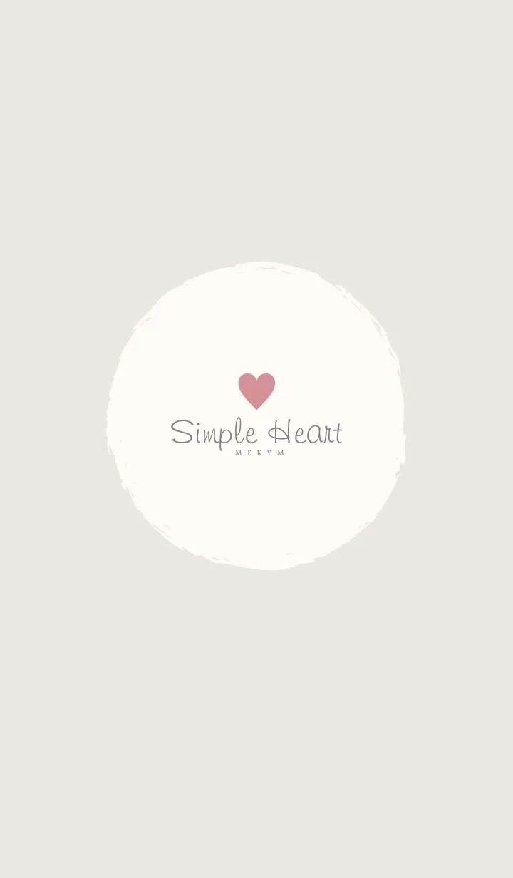 [LINE着せ替え] Simple Heart-Dusky Beige.MEKYM 26の画像1