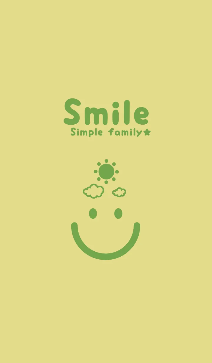 [LINE着せ替え] スマイル＆SUN 枯草色の画像1