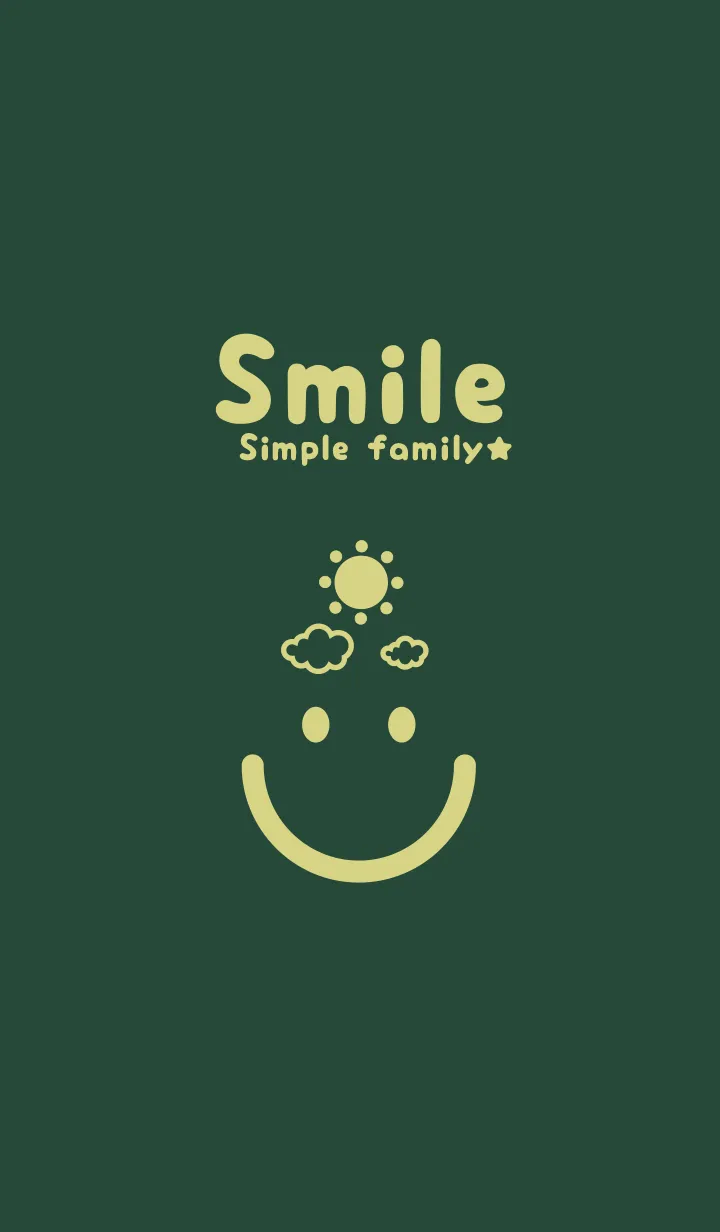 [LINE着せ替え] スマイル＆SUN サイプレスグリーンの画像1