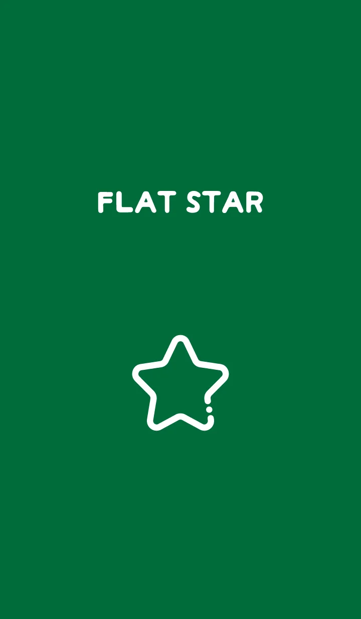 [LINE着せ替え] FLAT STAR / Chrome Greenの画像1