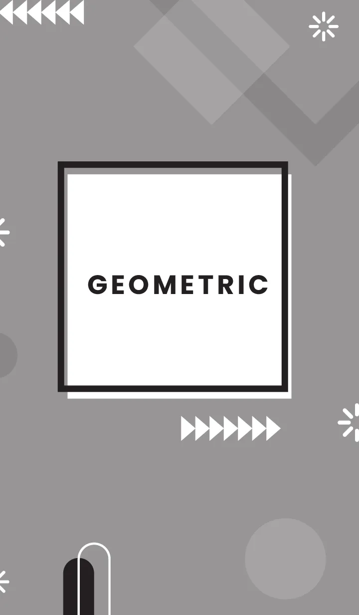 [LINE着せ替え] Flat Geometric Dusty Gray 2の画像1