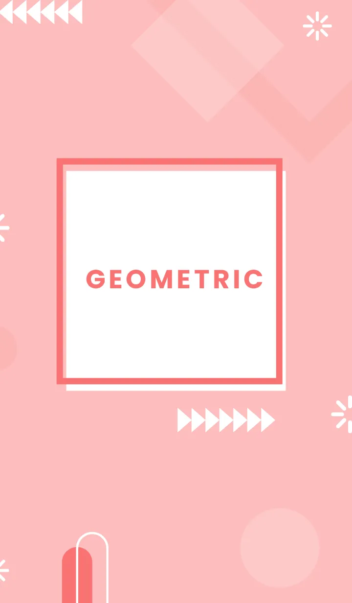 [LINE着せ替え] Flat Geometric Melon Redの画像1