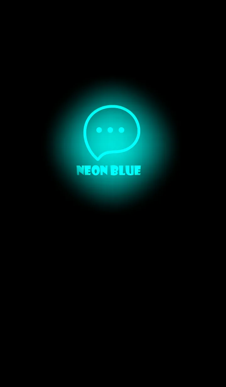 [LINE着せ替え] Neon Blue Neon Theme V2 (JP)の画像1
