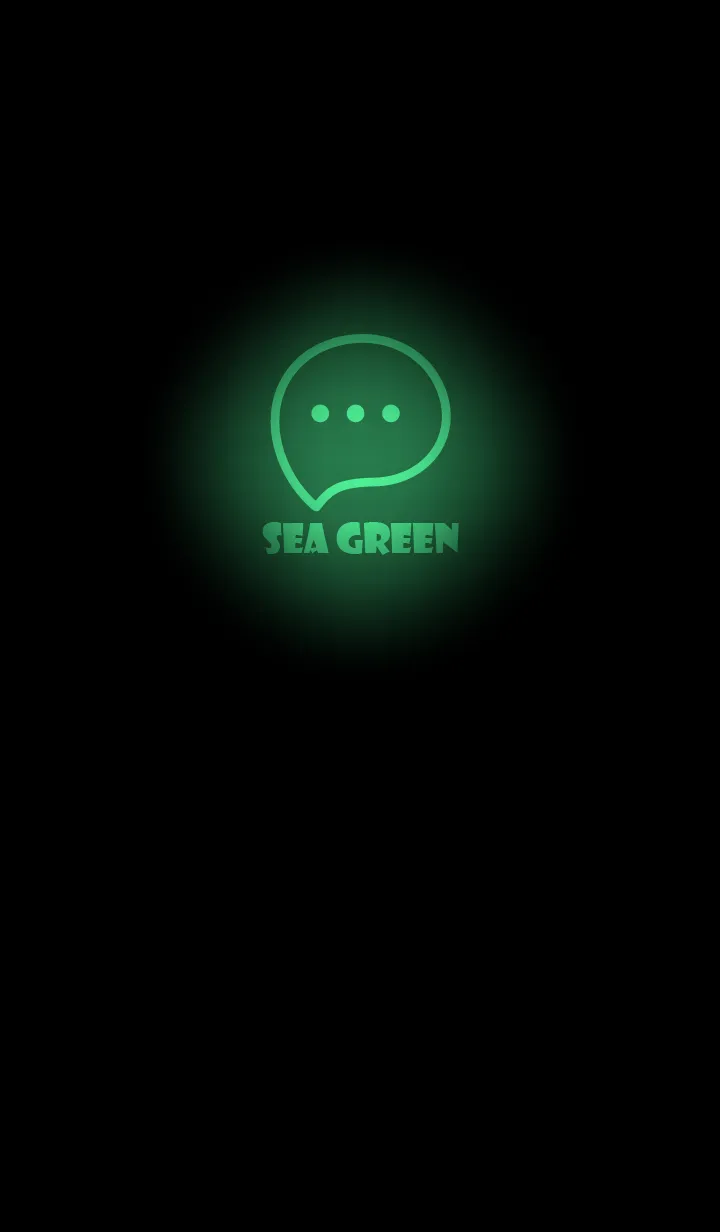 [LINE着せ替え] Sea Green Neon Theme V2 (JP)の画像1