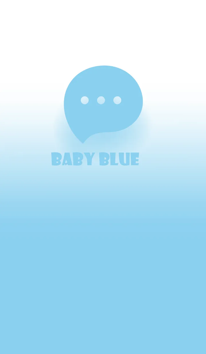 [LINE着せ替え] Baby Blue & White Theme V.2 (JP)の画像1