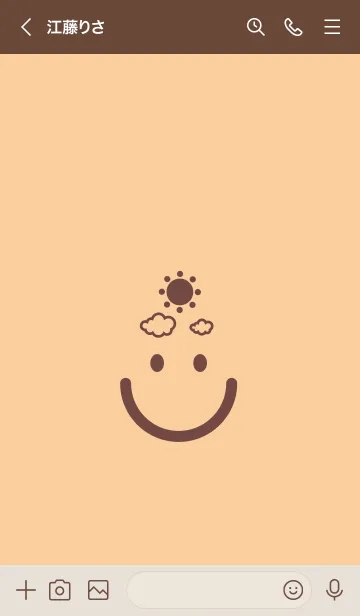 [LINE着せ替え] スマイル＆SUN ネープルズイエローの画像3