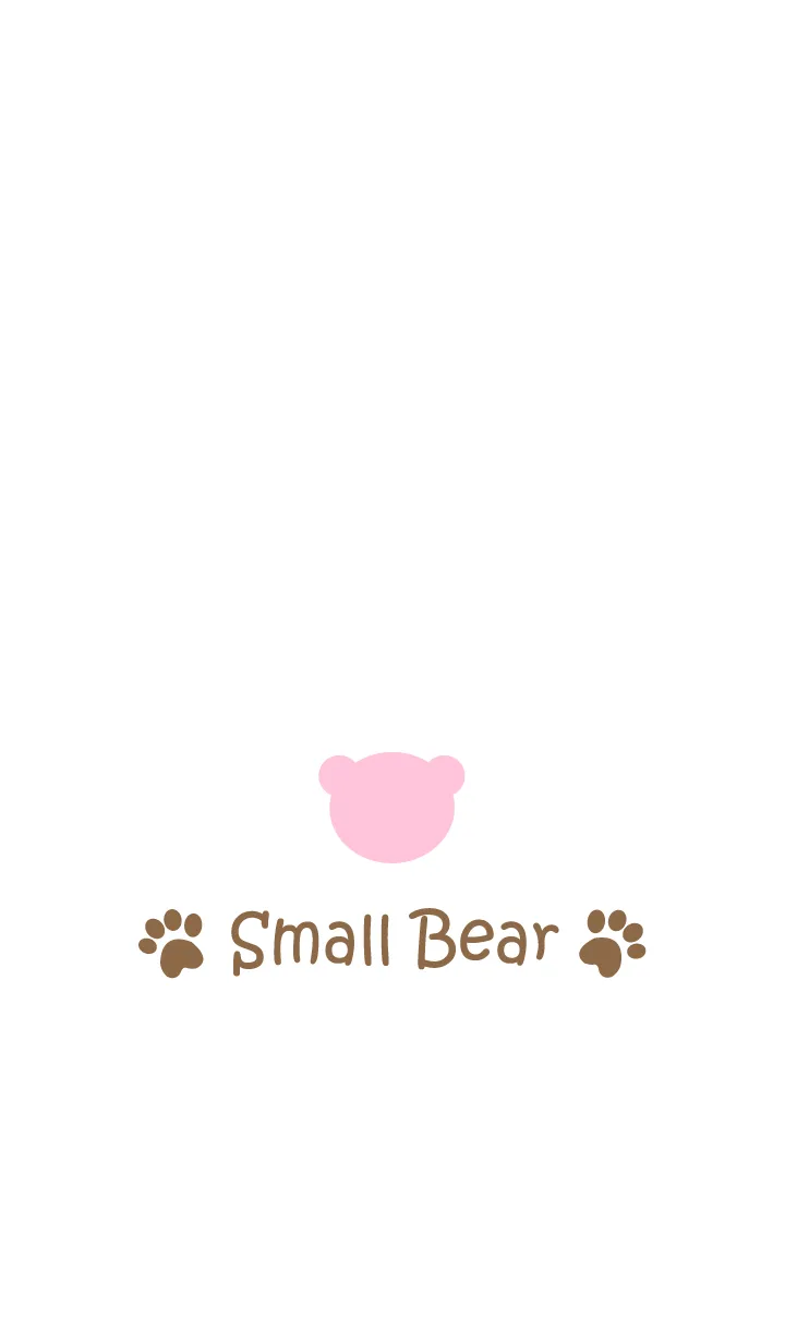 [LINE着せ替え] Small Bear *PINK+BROWN 2*の画像1